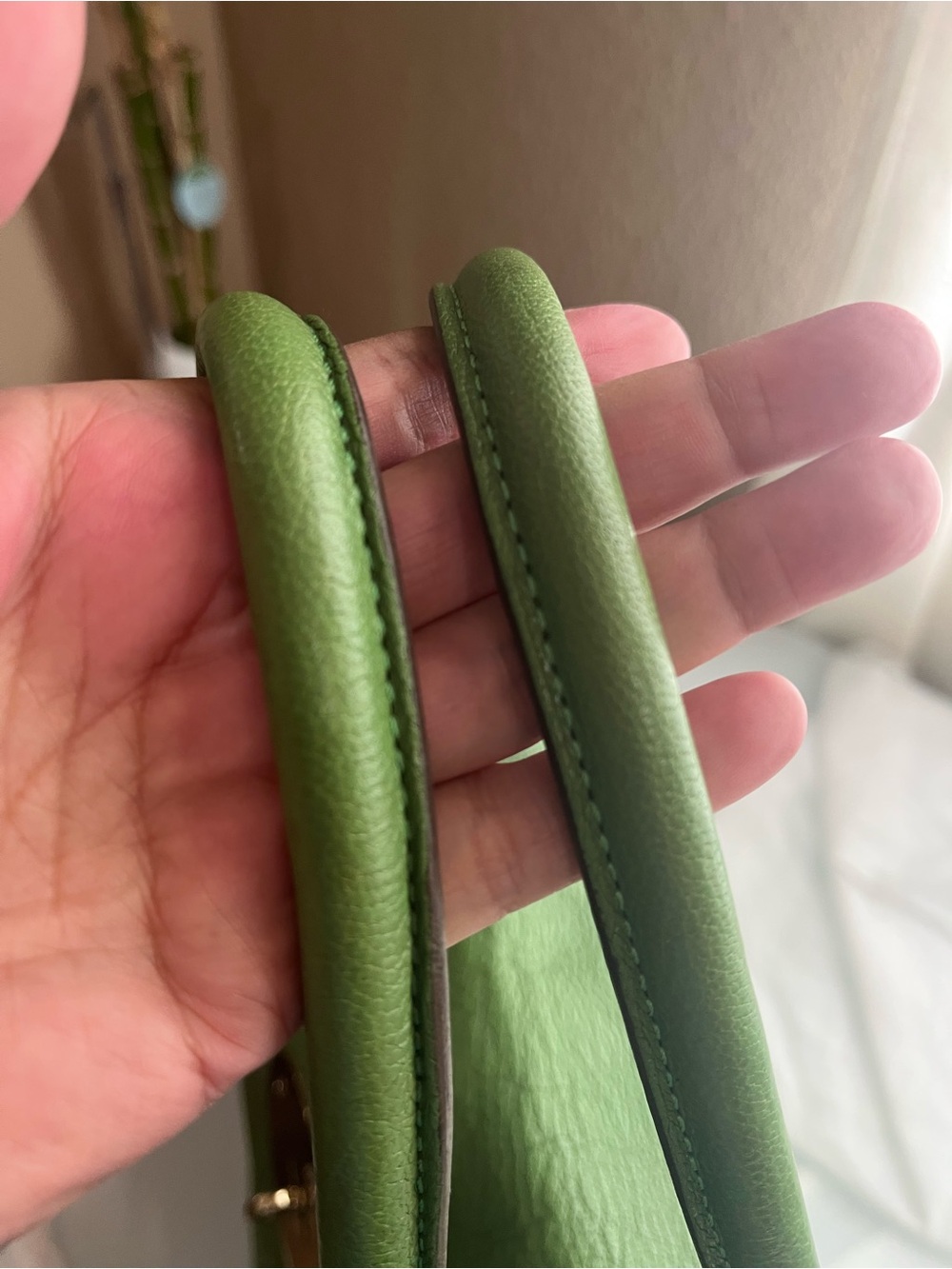 MULBERRY GREEN PEBBLED LEATHER BAYSWATER - Picture 3 of 11
